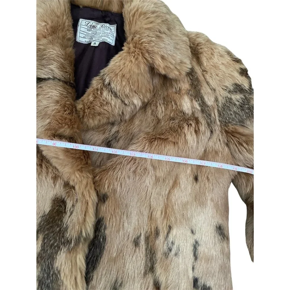 Beautiful authentic fur coat vintage size small warm - Picture 10 of 13